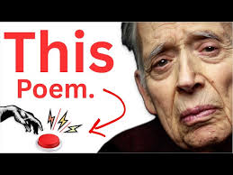 Harold Bloom Reveals The Saddest Poem of the 20th Century.