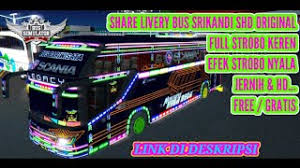 Livery bussid shd 5b pariwisata. Livery Bussid Srikandi Shd Full Strobo Bus Simulator Indonesia Youtube