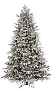Shop Ge 7 5 Ft Pre Lit Alaskan Fir Full Flocked Artificial Christmas Tree W Flocked Artificial Christmas Trees Lowes Christmas Trees Artificial Christmas Tree