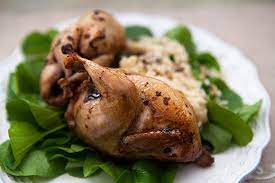 Roast Quail With Balsamic Reduction Recipe Roasted Quail Balsamic Reduction Recipe Quail Recipes