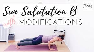 Listen to surya namaskara b by mark stephens, 5,953 shazams. Surya Namaskara B Sun Salutation B With Modifications Yoga Warm Up Vinyasa Yoga Chriskayoga Youtube