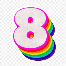 Png Number 8 Font 3d Typography Rainbow Pattern Free Image By Rawpixel Com Jingpixar Rainbow Pattern 3d Typography Typography