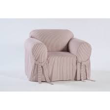 Made from 100 percent cotton twill, it is super soft to the touch while providing protection from pets and stains. Twill Ticking Stripe Slipcover Brylane Home