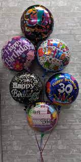 Wish someone a happy birthday with a gorgeous pink floral bouquet and cute balloon delivery! 30th Birthday Balloon Bouquet Bb110 In Bensalem Pa Flower Girl Florist