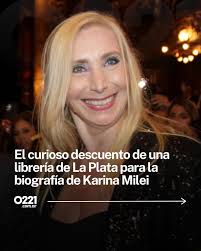 DESCUENTO POLÉMICO 📚 Una librería de #LaPlata ofrece un 3% off en la  biografía de #KarinaMilei y la promo no es casual: alude al escándalo por  presuntas coimas en la #ANDIS. 📖 “#