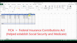 Setting Up Payroll Deductions In Excel