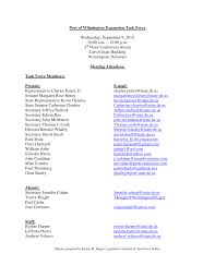 Port of Wilmington Expansion Task Force Wednesday, September 9, 2015 10:00  a.m.