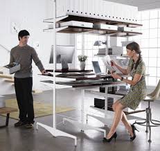 The desk has two comfortable places to work. Elfa Ultimate Office Desk Shelving Birch Store