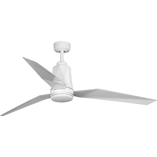 Hunter bridgeport etl damp listed outdoor ceiling fan. Bixby Collection 60 Indoor Outdoor Three Blade White Ceiling Fan P250038 030 30 Progress Lighting