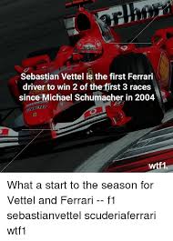Sebastian vettel after the monaco gp: Sebastian Vettel Is The First Ferrari Driver To Win 2 Of The First 3 Races Since Michael Schumacher In 2004 Wtf1 What A Start To The Season For Vettel And Ferrari