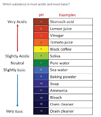 Which Substance Is Most Acidic And Most Basic Ph Chegg Com