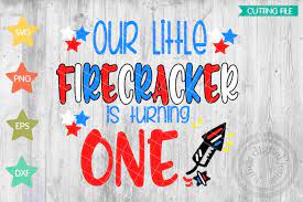 Download Our Little Firecracker July 4th Birthday Patriotic 101799 Cut Files Design Bundles