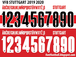 Buy the official vfb stuttgart shirt at uksoccershop with fast worldwide delivery and personalised shirt printing options. Font Football Font Vector Vfb Stuttgart 2019 2020 Kit