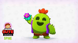 How To Draw Spike Super Easy Brawl Stars Drawing Tutorial Draw It Cute Drawing Tutorial Cute Coloring Pages Drawings