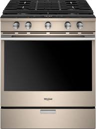 How do you gain access to the controls on an oven? Best Buy Whirlpool 5 8 Cu Ft Self Cleaning Slide In Gas Convection Range Sunset Bronze Wega25h0hn