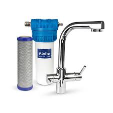 Einige hähne haben einen senkrecht klappbaren auslauf, dies ist sehr nützlich, wenn sie beispielsweise ein waschbecken mit glasabdeckung haben. Quellnatura Wasserfilter Comfort Mit 3 Wege Armatur Und Aktivkohlefilter Avocadostore