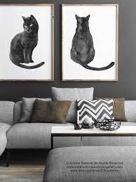 This Item Is Unavailable Etsy Black Cat Painting Cat Painting Canvas Art Prints