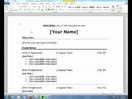 This preschool resume for teachers is in the format of ms word and available as free resume templates download. Download A Resume Template In Microsoft Word Youtube