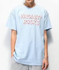 Danny Duncan Virginity Rocks Light Blue T Shirt Zumiez Mens Tshirts Mens Fashion Casual Smart Casual Men