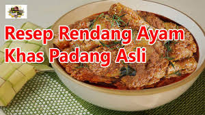 Siap ayam lauk makanan paru kemasan pauk padang asli rendang ikan sajirp149.000: Resep Rendang Ayam Khas Padang Asli Youtube