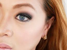 'it's ellie's cool complexion and blue eyes that suit this dark grey look and paler complexion would suit a more silvery tone.' How To Do Eye Makeup For Blue Eyes With Pictures Wikihow