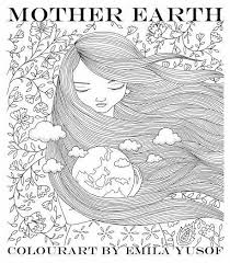 Mother Earth Colourart By Emila Yusof Emilatopia Art Coloring Books Visual Artist