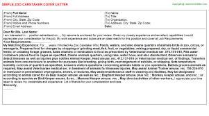 Although most require that applicants send a resume, that is not the. Zoo Caretaker Cover Letter