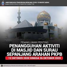Jabatan hal ehwal agama islam negeri kedah. Penangguhan Aktiviti Di Masjid Surau Negeri Sabah Sepanjang Arahan Pkpb