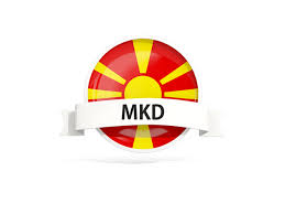 Macedonia flag colors meaning history of macedonia flag macedonia flag. Round Flag With Banner Illustration Of Flag Of Macedonia