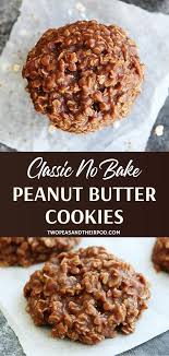 Classic No Bake Cookies Baking Recipes Cookies Healthy No Bake Cookies Easy Cookie Recipes