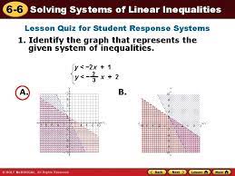 6 6 Solving Systems Of Linear Inequalities Warm