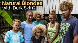 Natural highlights on black hair. Natural Blondes With Dark Skin Solomon Islands Youtube