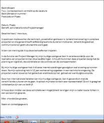 Sollicitatiebrief Voorbeeld
