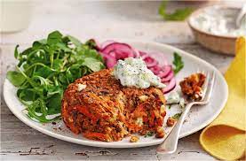 Carrot Feta Burger Recipe Vegetarian Recipes Tesco Real Food Recipe Vegetarian Recipes Healthy Veggie Burgers Recipe Feta Burger Recipe