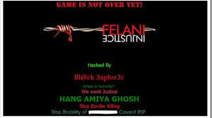 Bangladeshi Black Hat Hackers Declare Cyber War Against Bsf Deface 60 Indian Websites Trak In Indian Business Of Tech Mobile Startups