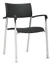 Plastic Stacking Chair by Office To Go (OTG1220B) - 4 chairs per order