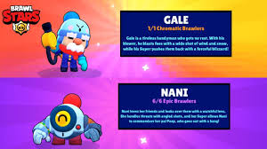 Gale is a tireless handyman who gets no rest. Brawl Stars Unlocking Nani And Gale Youtube