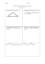 We did not find results for: Doc Soal Ulangan Xi Iis Bab 6 Aturan Sinus Aturan Cosinus Dan Luas Segitiga Docx Tika Indah Academia Edu