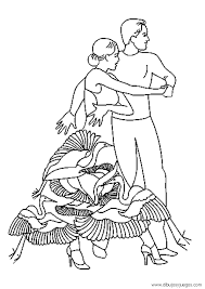Dibujos De Baile Flamenco Para Colorear E Imprimir