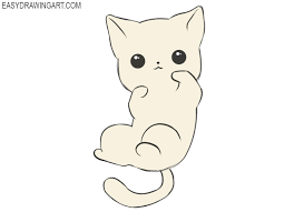 See more ideas about eye drawing, drawings, art drawings. How To Draw A Kawaii Cat Easy Drawing Art