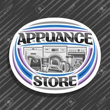 02 aug 21 preview preview preview view more view more preview. Design For Appliance Store White Sign Board With Illustration Of Variety New Metal Home Appliances Decorative Font For Words Appliance Store Badge With Kitchen And Household Tech Accessories Royalty Free Cliparts Vectors