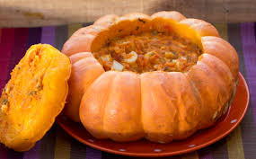 Camarão Na Moranga Facil De Fazer Bobo De Abobora Com Palmito Na Moranga Receita Receitas Vegetarianas Receitas Receitas Deliciosas