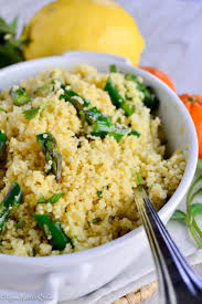 Lay the asparagus side by side and pierce with skewers to place asparagus rafts on the grill and brush with the olive oil mixture. Citrus Asparagus Couscous Renee Nicole S Kitchen
