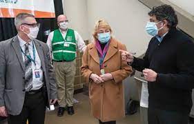 What could possibly go wrong? Governor Mills Visits Cross Insurance Center Vaccination Site Northern Light Health