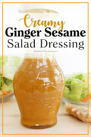 Creamy Ginger Sesame Salad Dressing Recipe Salad Dressing Recipe Without Vinegar Sesame Dressing Recipe Ginger Salad Dressings