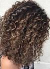 Caramel Short Curly Hair With Highlights