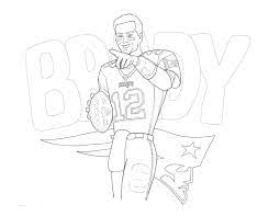 Printable tom brady football sport coloring page. Oc Patriots Coloring Pages Patriots
