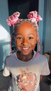 Brought my girls dream to life ✨💕 My Locc'd Pink Hair'd Girlie 💖 Ready  for school 🥰✏️