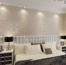 Schones Schlafzimmer Mit Silberner Wandfarbe Schlafzimmer Schlafzimmer Tapete Tapete Schlafzimmer