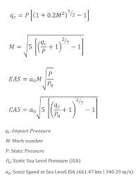 Airspeed Conversions Cas Eas Tas Mach Aerotoolbox Net